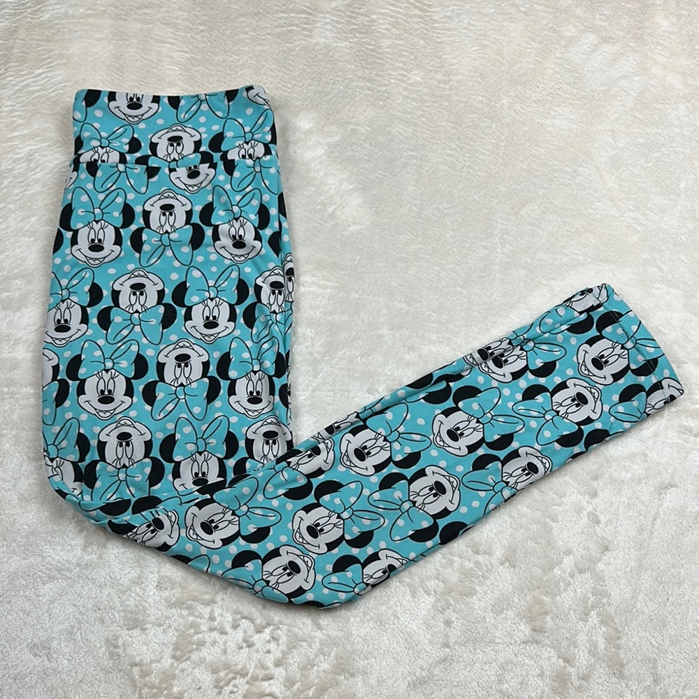 Disney Blue and Black Minnie Mouse Leggings